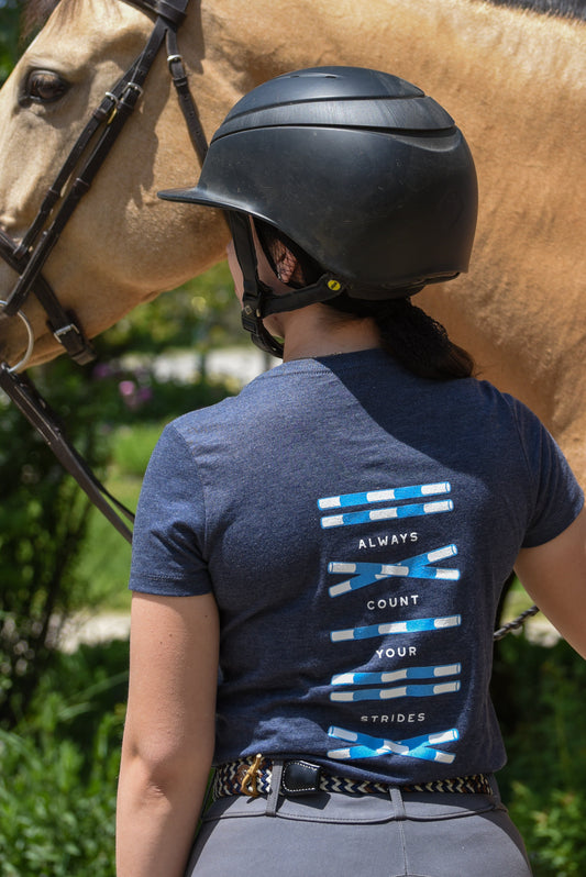 No Bad Rides Tee - Heather Navy