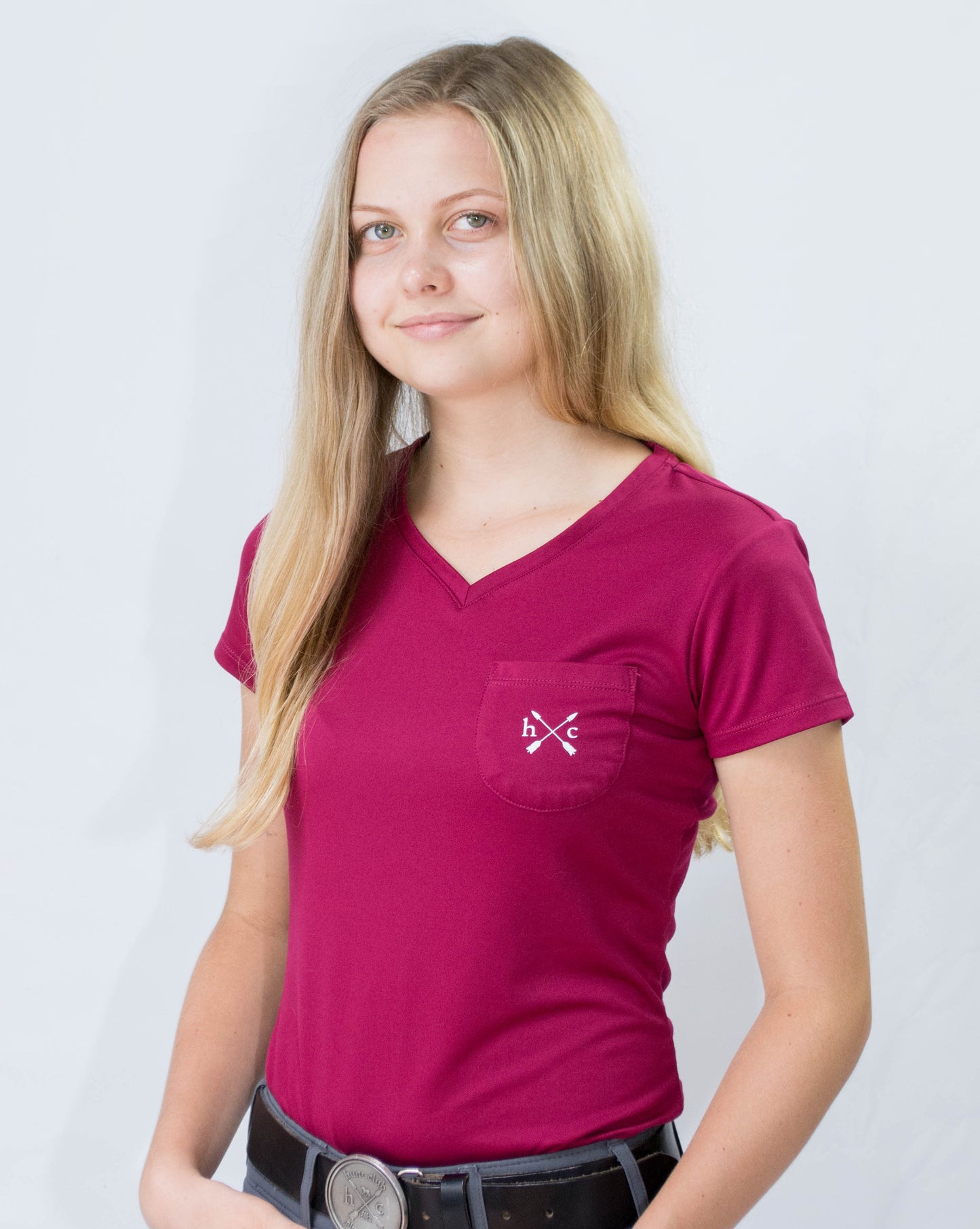 Women's Essential Pocket Tee - Bordeaux