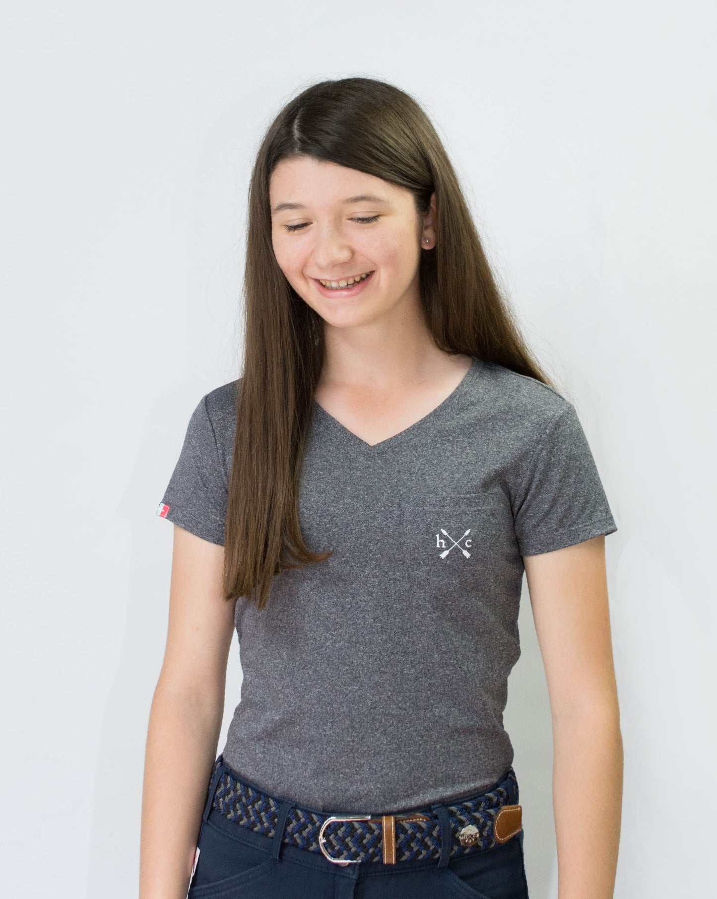 Women's Essential Pocket Tee - Dark Heather Grey