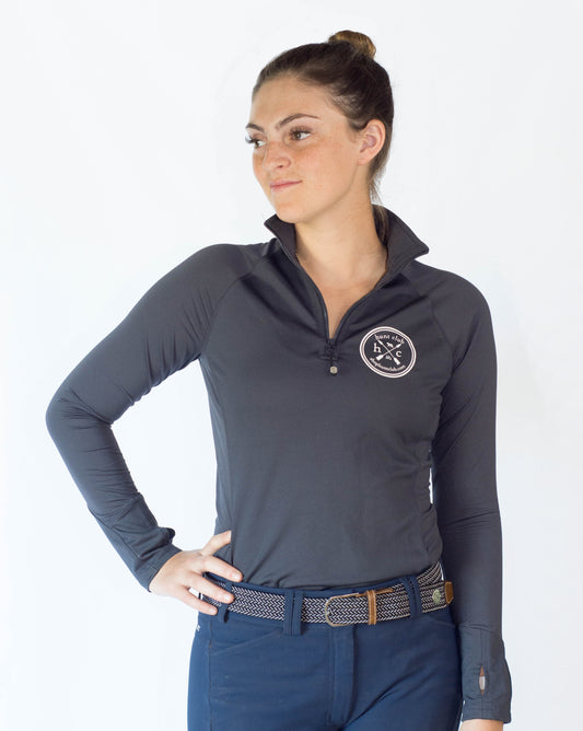 Women's Performance 1/4 Zip Pullover - Blue Grey