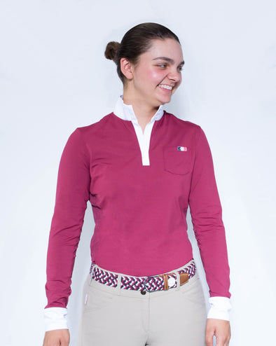 Women's Sterling Show Shirt - Bordeaux