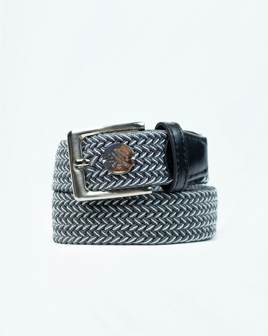 The Derby Belt - Black Leather Half Halt