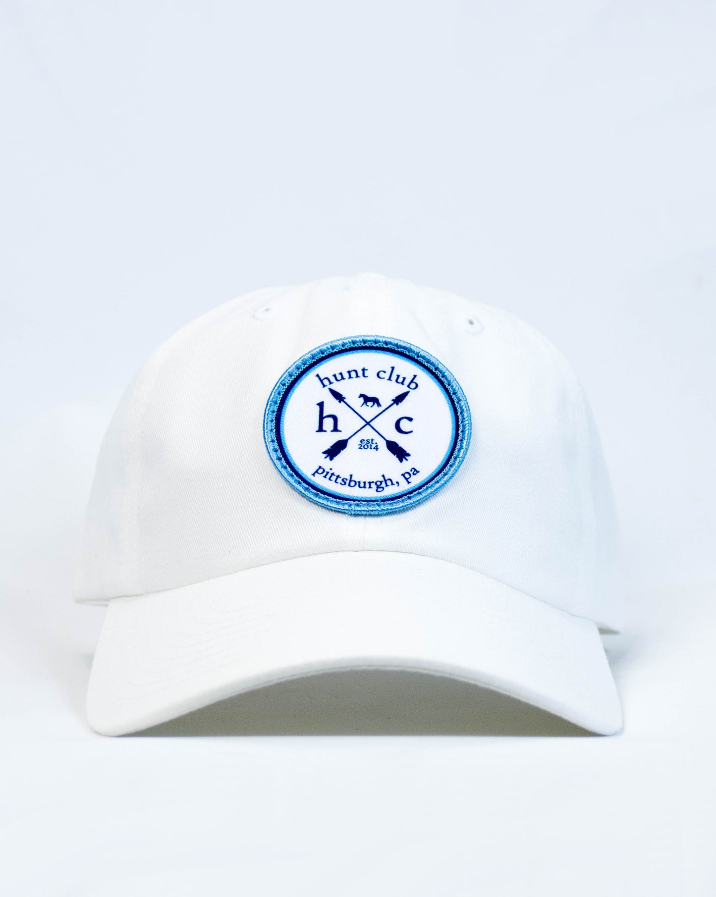 HC Logo Patch Baseball Hat - White