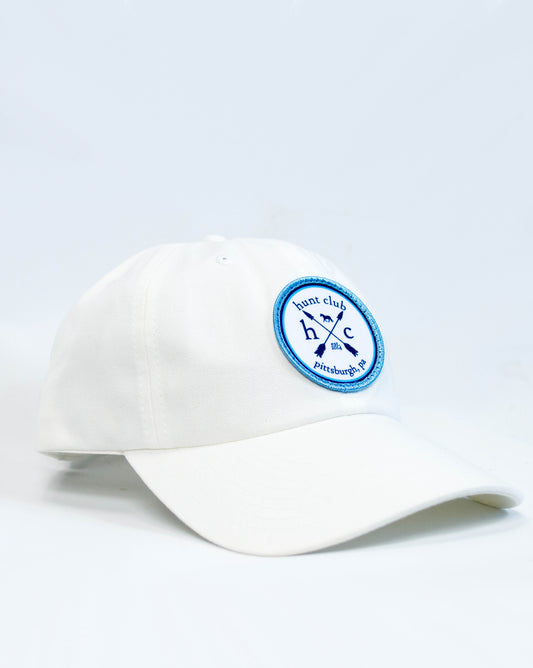 HC Logo Patch Baseball Hat - White